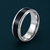 Galaxy Texture Black Inlay 925 Sterling Silver Ring