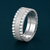 Diamond Dust Texture 925 Sterling Silver Ring