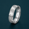 Greek Key Pattern 925 Sterling Silver Ring