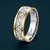 Premium Dual Tone Criss-Cross Designer Ring 925 Sterling Silver