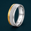 Premium Dual Tone Matte Finish Ring 925 Sterling Silver