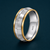 Premium Dual Tone Geometric Pattern Ring 925 Sterling Silver