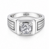 Classic Cushion-Cut Solitaire Ring – 925 Sterling Silver
