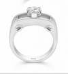 925 Sterling Silver Princess Cut Solitaire Ring