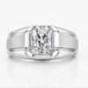 Elegant Princess-Cut Solitaire Ring in 925 Sterling Silver