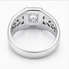 Elegant Princess-Cut Solitaire Ring in 925 Sterling Silver