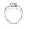 Elegant Cushion-Cut Solitaire Ring – 925 Sterling Silver
