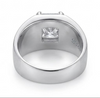 Bold Cushion-Cut Solitaire Ring – 925 Sterling Silver
