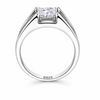 Designer Cushion-Cut Solitaire Ring – 925 Sterling Silver