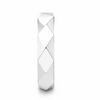 Modern Geometric Faceted Ring in 925 Sterling Silver