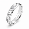 Modern Greek Pattern Band Ring in 925 Sterling Silver