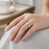 Elegant Dual Inlay Band Ring in 925 Sterling Silver
