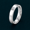 Minimal Flat Edge Band Ring in 925 Sterling Silver