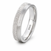 Elegant Textured Groove Band Ring in 925 Sterling Silver