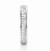 Modern Faceted Silver Band Ring in 925 Sterling Silver