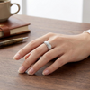 Minimal Frosted Texture Band Ring in 925 Sterling Silver