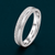 Elegant Textured Silver Band Ring in 925 Sterling Silver