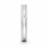 Elegant Textured Silver Band Ring in 925 Sterling Silver