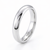Classic Plain Dome Band Ring in 925 Sterling Silver