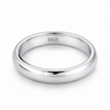 Classic Plain Dome Band Ring in 925 Sterling Silver