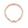 Elegant Rose Gold Textured Band Ring in 925 Sterling Silver