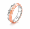 Elegant Faceted Dual-Tone Designer Ring in 925 Sterling Silver