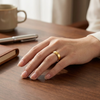 Classic Gold Finish Band Ring in 925 Sterling Silver