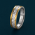 Elegant Dual Tone Geometric Pattern Ring in 925 Sterling Silver