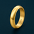 Elegant Dome Gold Band Ring in 925 Sterling Silver