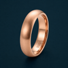 Classic Matte Rose Gold Band Ring in 925 Sterling Silver