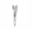 Modern Princess Cut Solitaire Ring in 925 Sterling Silver