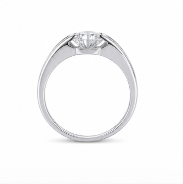 Elegant Marquise Solitaire Ring in 925 Sterling Silver