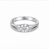 Elegant Marquise Solitaire Ring in 925 Sterling Silver