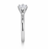 Classic Crown Prong Solitaire Ring in 925 Sterling Silver