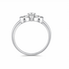 Elegant Infinity Bow Solitaire Ring in 925 Sterling Silver