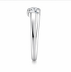 Classic Groove Solitaire Ring in 925 Sterling Silver