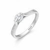 Elegant S925 Sterling Silver Diamond-Cut Bangles for Women