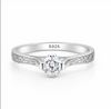 Elegant S925 Sterling Silver Diamond-Cut Bangles for Women