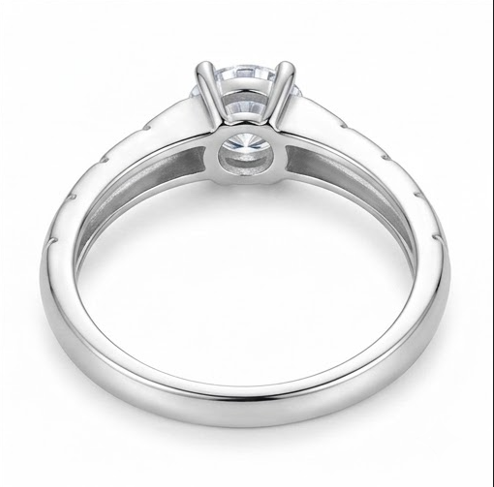 Elegant S925 Sterling Silver Solitaire Ring for Women