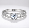 Elegant S925 Sterling Silver Solitaire Ring for Women