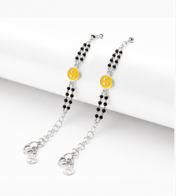 Happy Smiley Nazariya Bracelet in 925 Sterling Silver