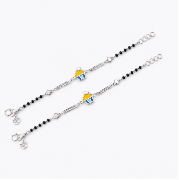 Cute Cupcake Nazariya Bracelet in 925 Sterling Silver