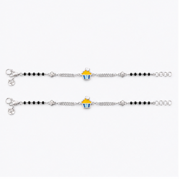 Cute Cupcake Nazariya Bracelet in 925 Sterling Silver