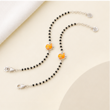 Cute Yellow Bird Nazariya Bracelet in 925 Sterling Silver