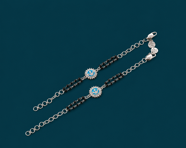 Elegant Evil Eye Nazariya Bracelet in 925 Sterling Silver