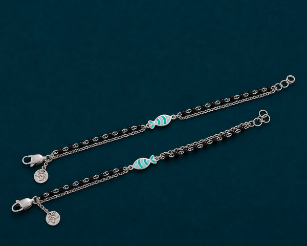 Cute Fish Nazariya Bracelet in 925 Sterling Silver