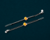 Cute Yellow Bird Nazariya Bracelet in 925 Sterling Silver