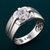 Premium Cushion Cut Solitaire Ring in 925 Sterling Silver with Platinum Finish
