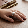 Elegant 925 Sterling Silver Square Solitaire Ring with Sleek Modern Finish