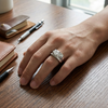Men’s Classic Square Stone Ring – 925 Sterling Silver Sleek Designer Ring